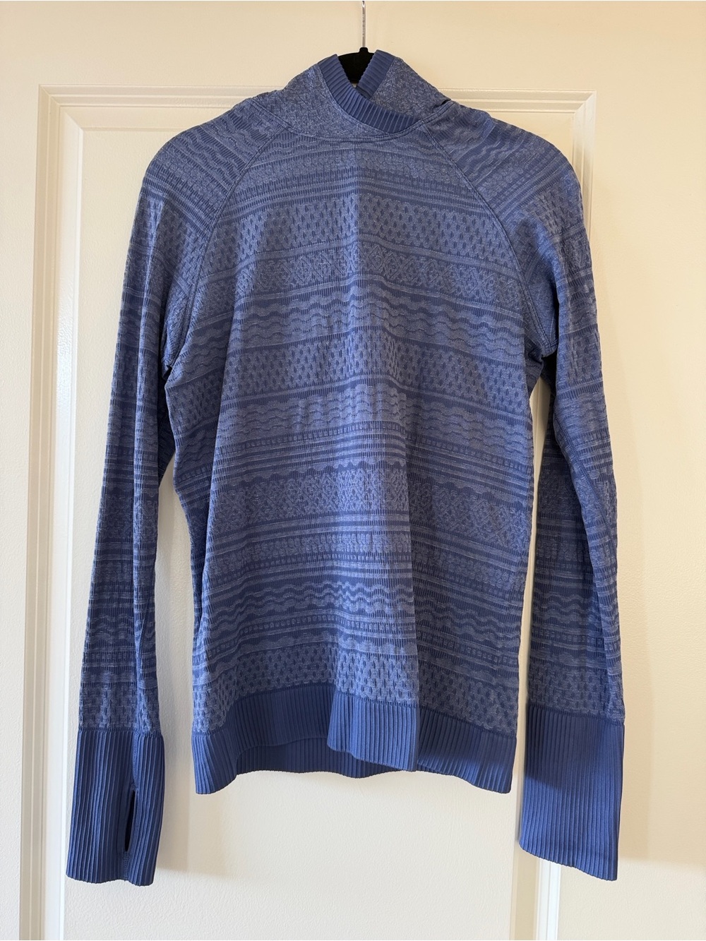 Lululemon Rest Less Hooded Pull Over Size 10 Blue